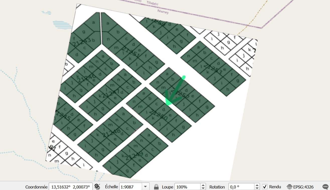 Interface QGIS pour le traitement des données